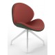 Revive Upholstered Retro Lounge Chair With Pyramid Base